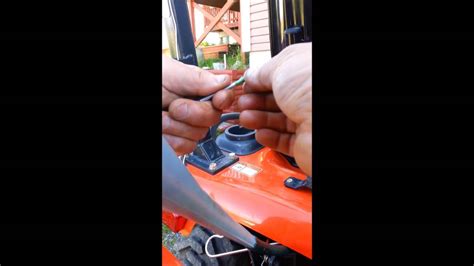 <b>Check</b> the <b>oil</b> level through the sight glass or by using the dipstick (depends on your model). . How to check hydraulic fluid on kioti tractor